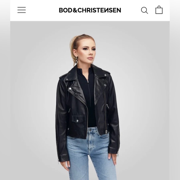 Bod & Christensen Jackets & Blazers - Bod & Christensen | 💯 Leather Biker Moto Jacket